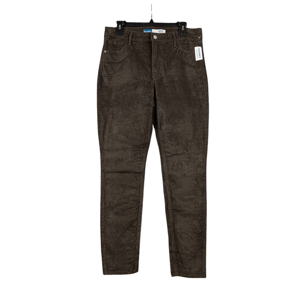 Old‎ Navy High Rise Rockstar Super Skinny Corduroy Pants Womens Size 12 Brown